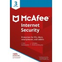 McAfee Internet Security 3 User, 1 Year